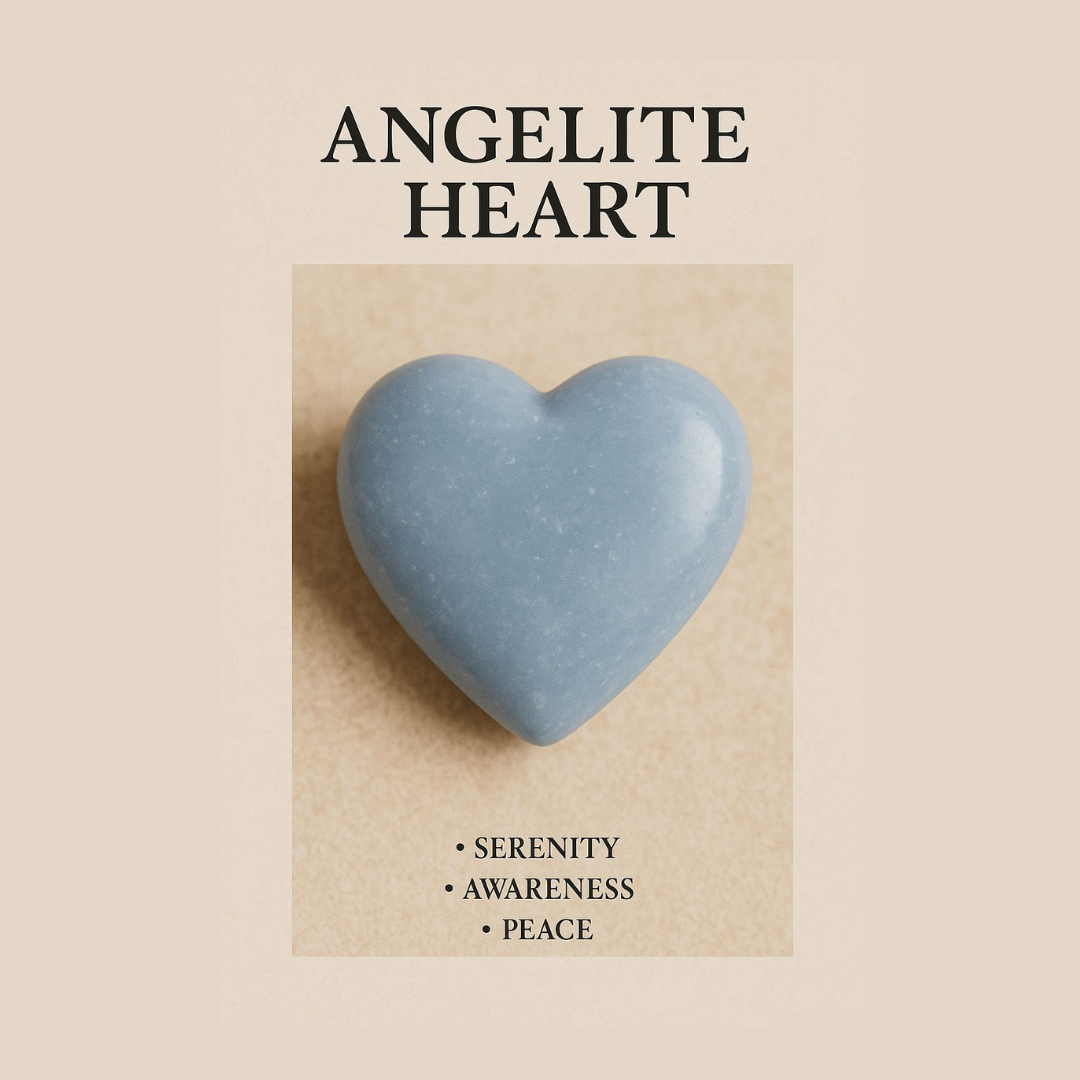 Angels : Angelite Heart Crystal