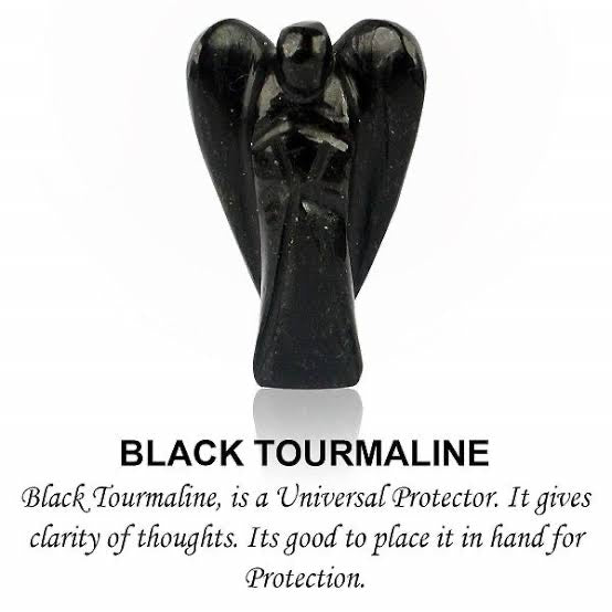 Angels : Black Tourmaline Crystal Angel