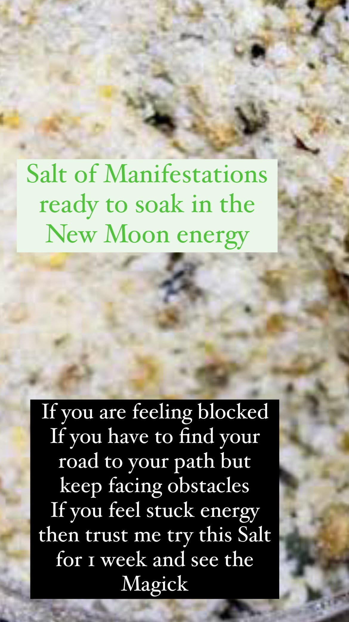 SALTS & SCRUBS : Salt Of Manifestation