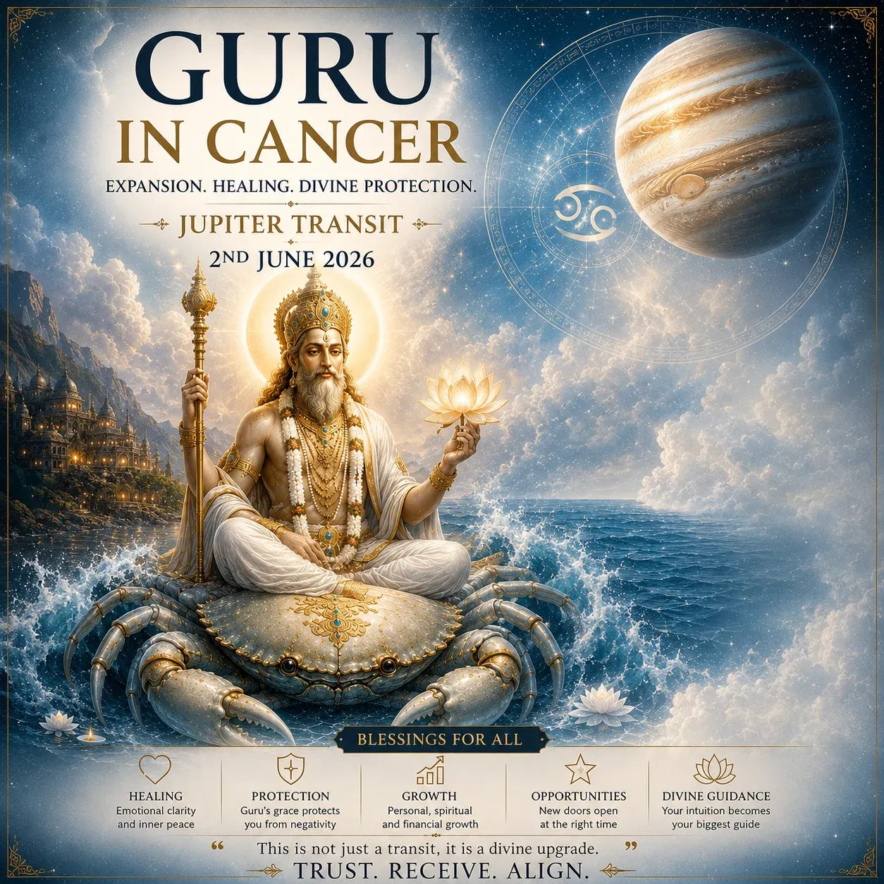 Guru in Cancer - Jupiter Transit - 2nd June 2026