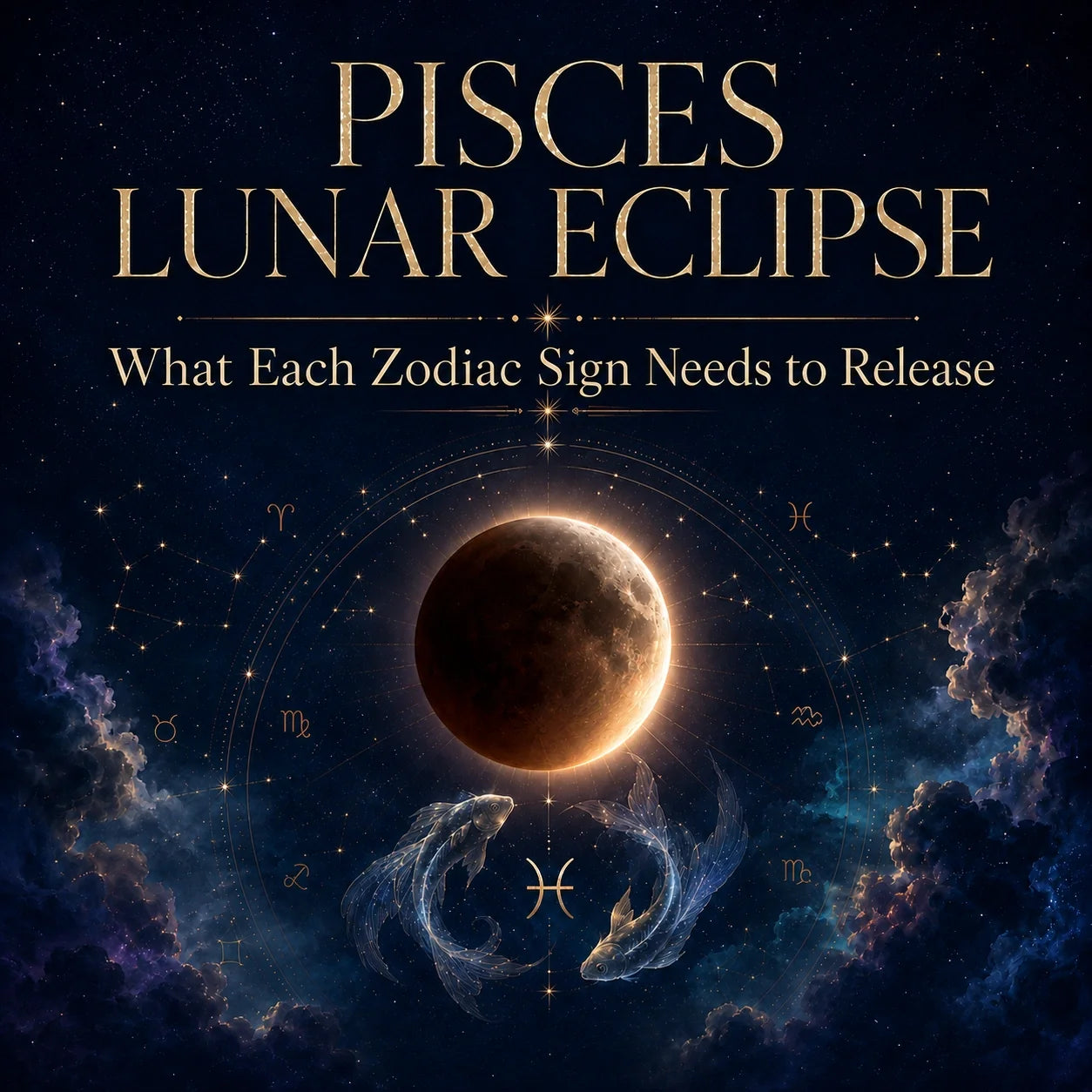PISCES LUNAR ECLIPSE  - What Each Zodiac Sign needs to Release