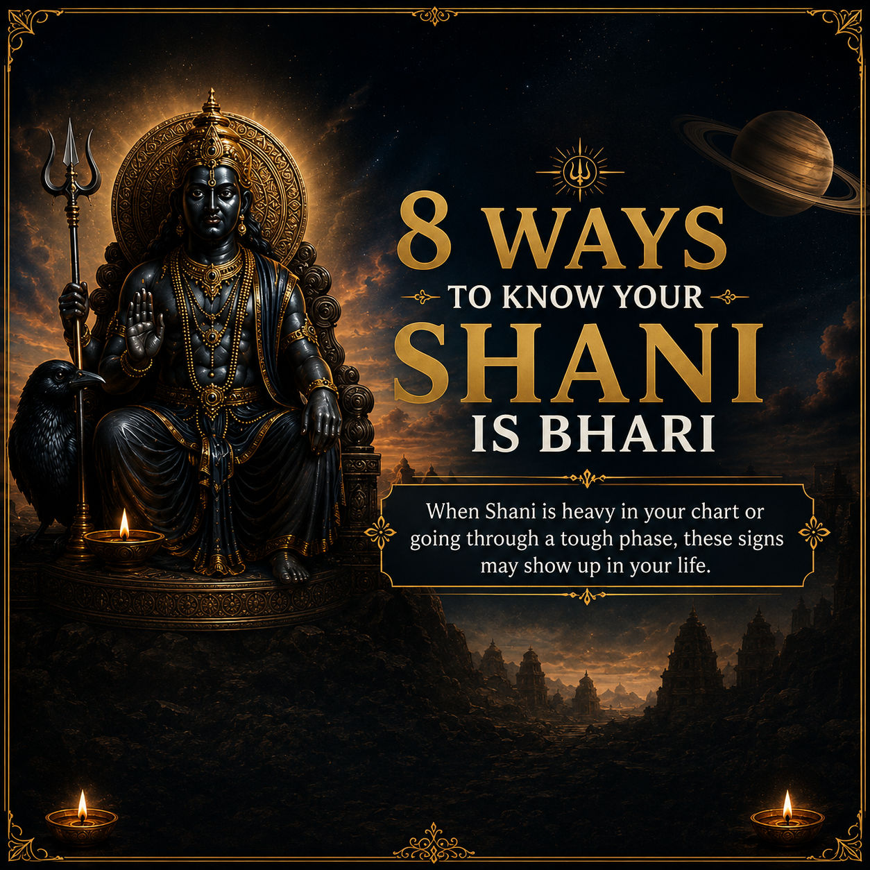 8 Signs Your Shani Might Feel “Bhaari”