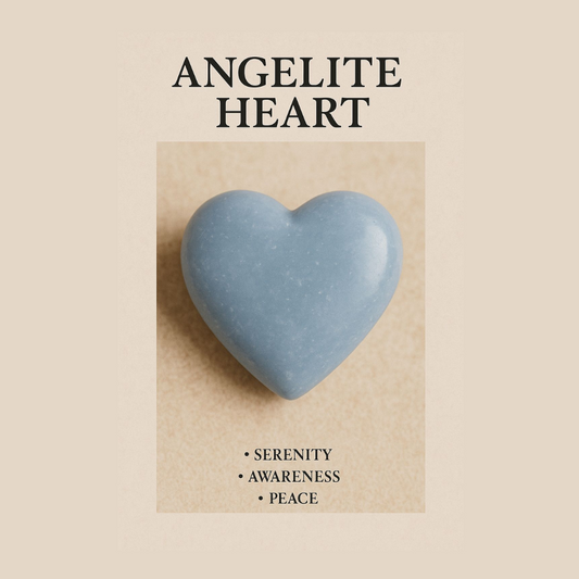 Angels : Angelite Heart Crystal