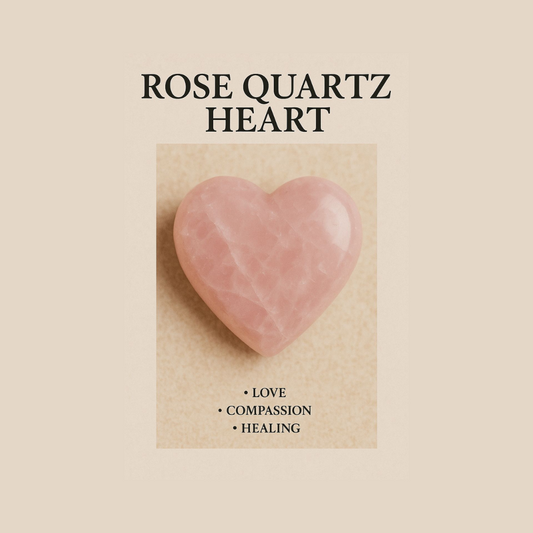 Crystals : Rose Quartz Heart