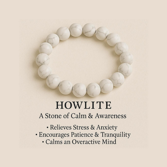 Crystals : Howlite Bracelet