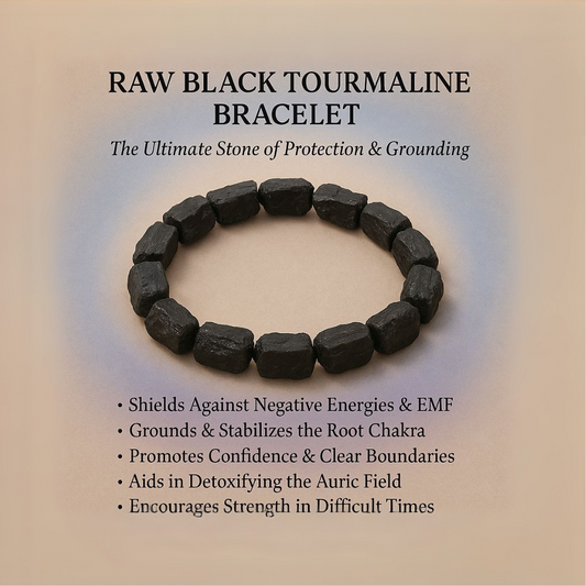 Crystals : Black Tourmaline Bracelet