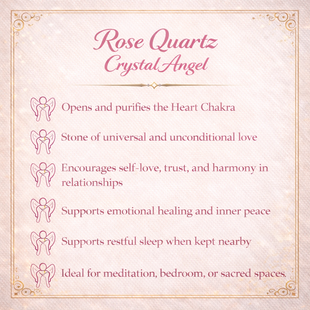 Rose Quartz Crystal Angel