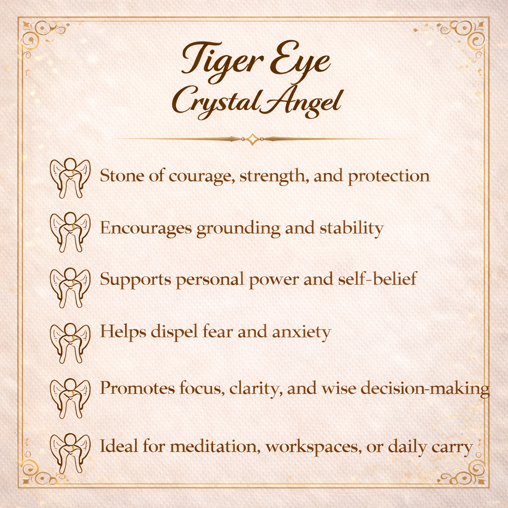 Tiger Eye Crystal Angel