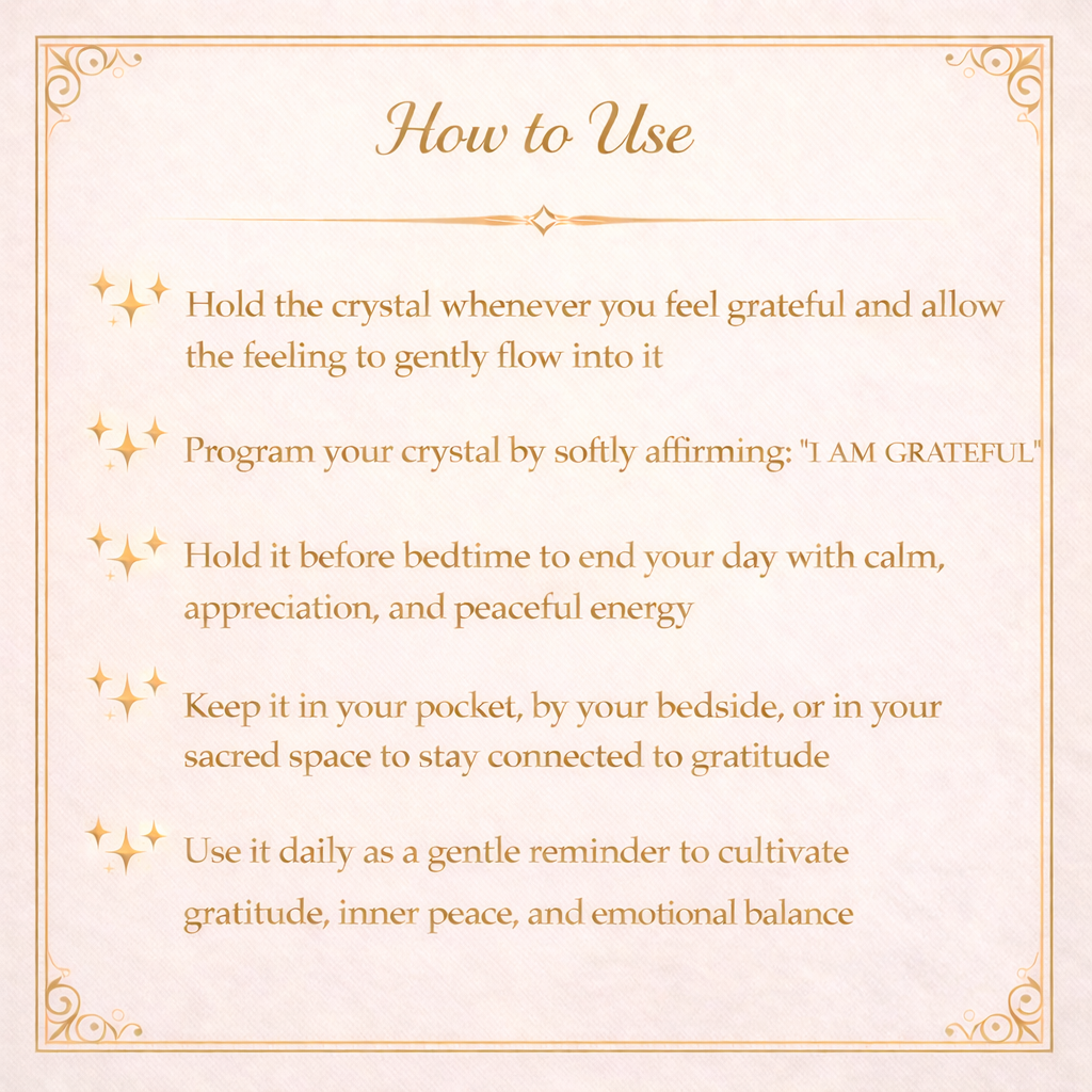 Amethyst Gratitude Crystal