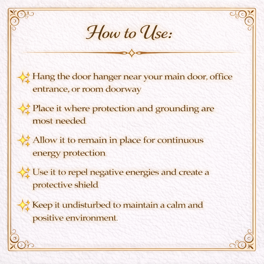 Black Tourmaline Door Hanger