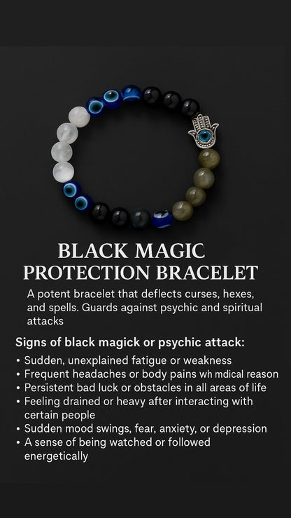 CRYSTALS : Black Magic Protection Bracelet