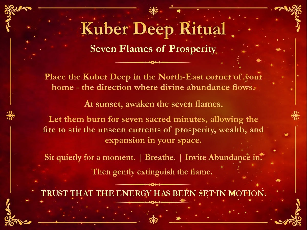 Kuber Deep – 7 Wick Prosperity Urli Candle