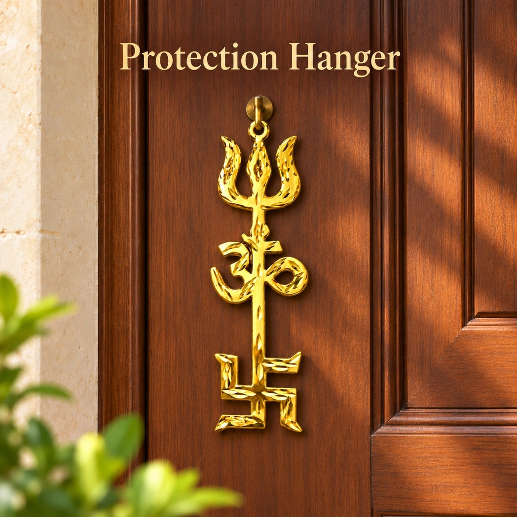 Protection Hanger - Trishul Om Swastik