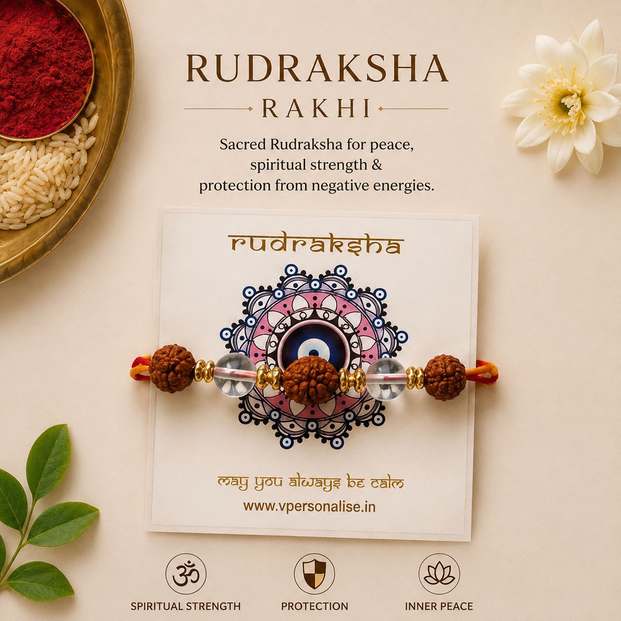 Rakhi - Rudraksha