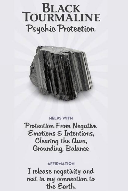 Crystals : Black Tourmaline Bracelet
