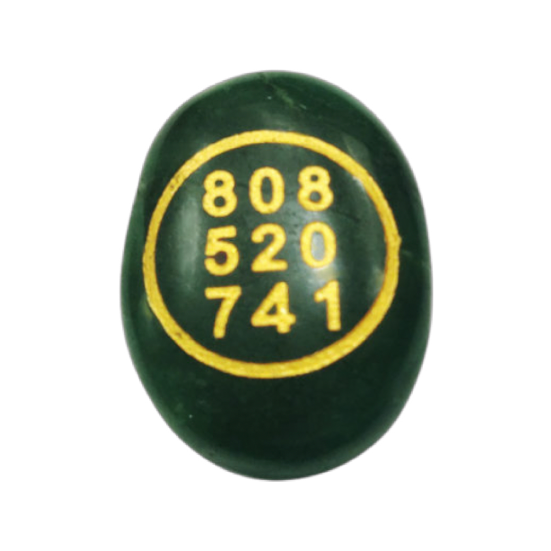 Crystals : Zibu Prosperity Green Aventurine Stones (Set of 2)