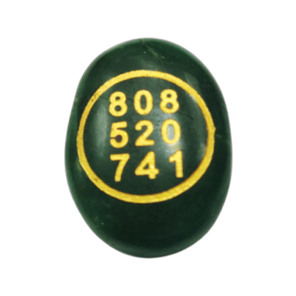 Crystals : Zibu Prosperity Green Aventurine Stones (Set of 2)
