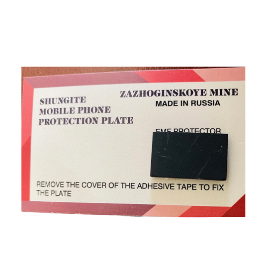 Crystals : Shungite Mobile Phone Protection Plate