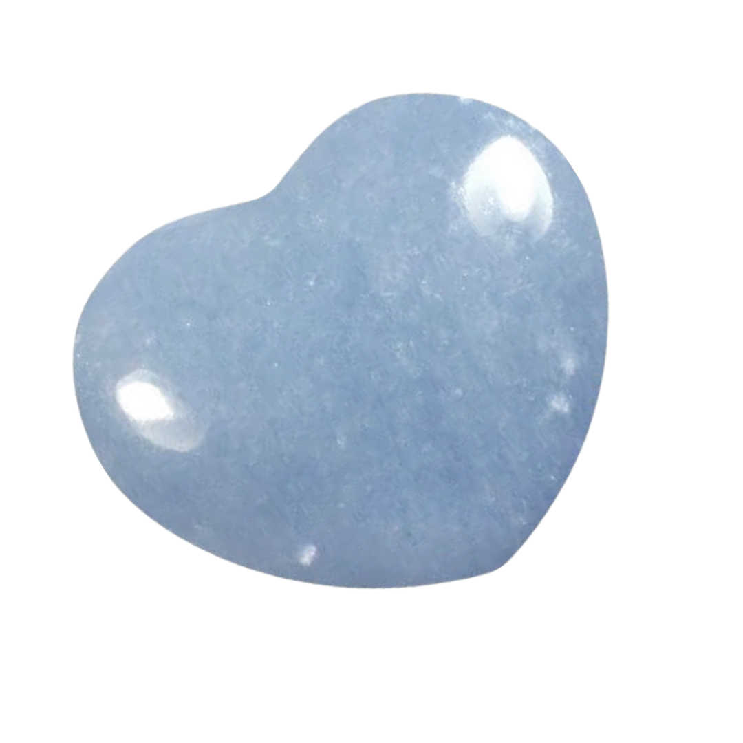 Angels : Angelite Heart Crystal