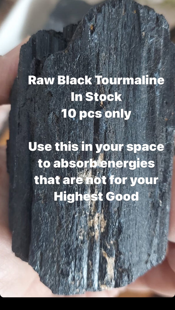 CRYSTALS: RAW BLACK TOURMALINE