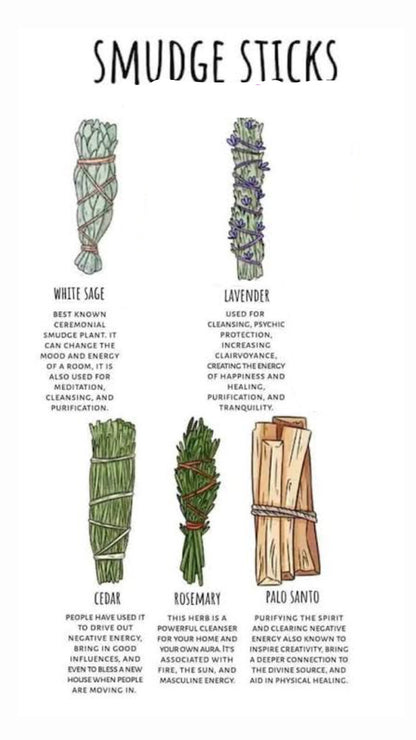 SAGE : CALIFORNIA WHITE SAGE SMUDGE STICK