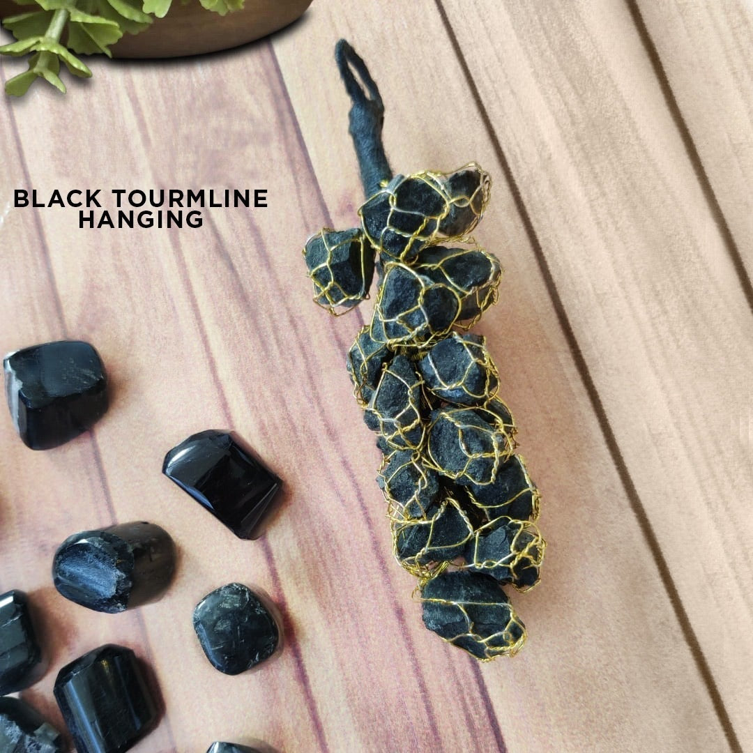 Crystals : Black Tourmaline Door Hanging
